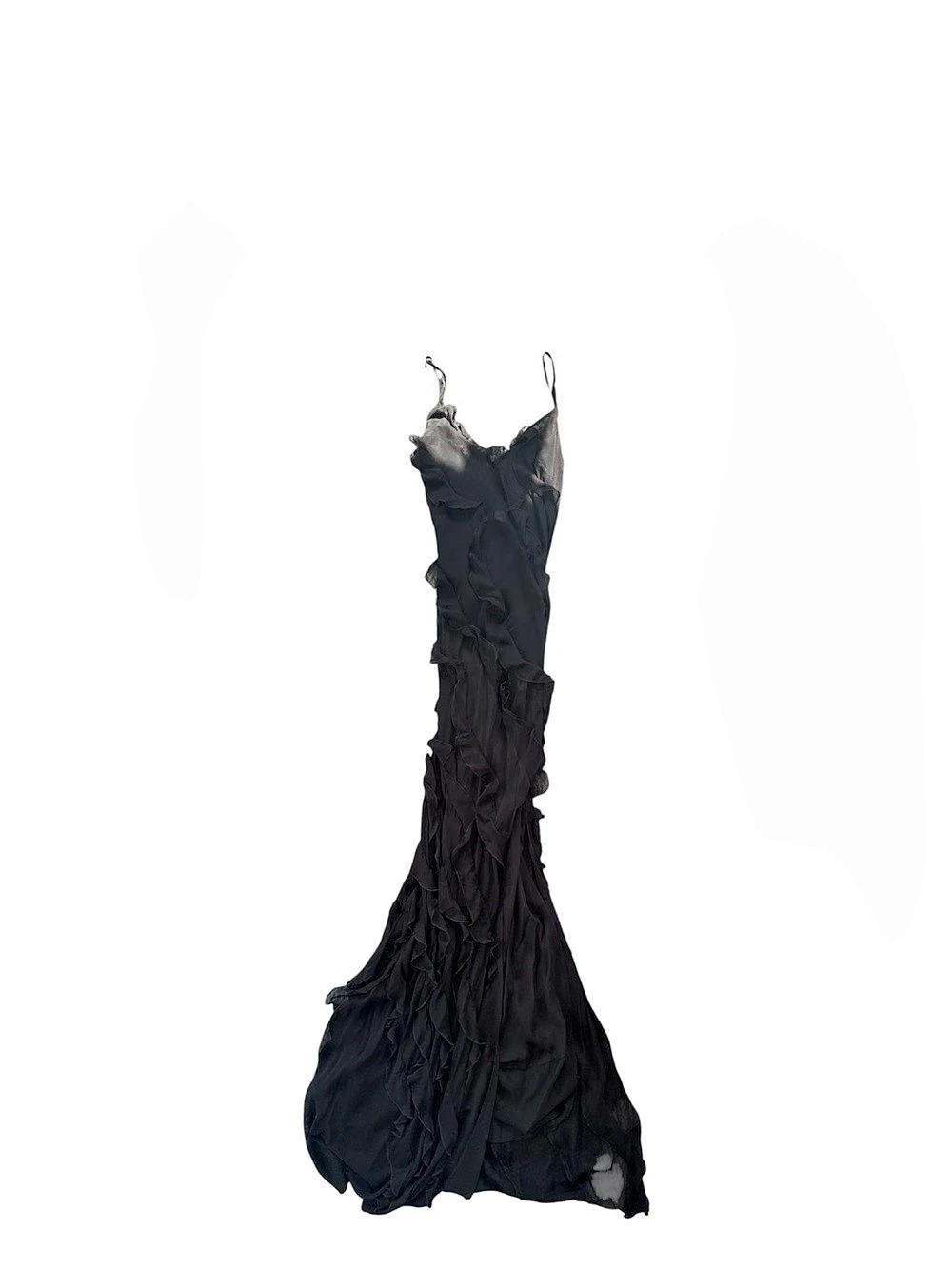 Rat & Boa Selena Dress Black Silk Blend Maxi Dress XS